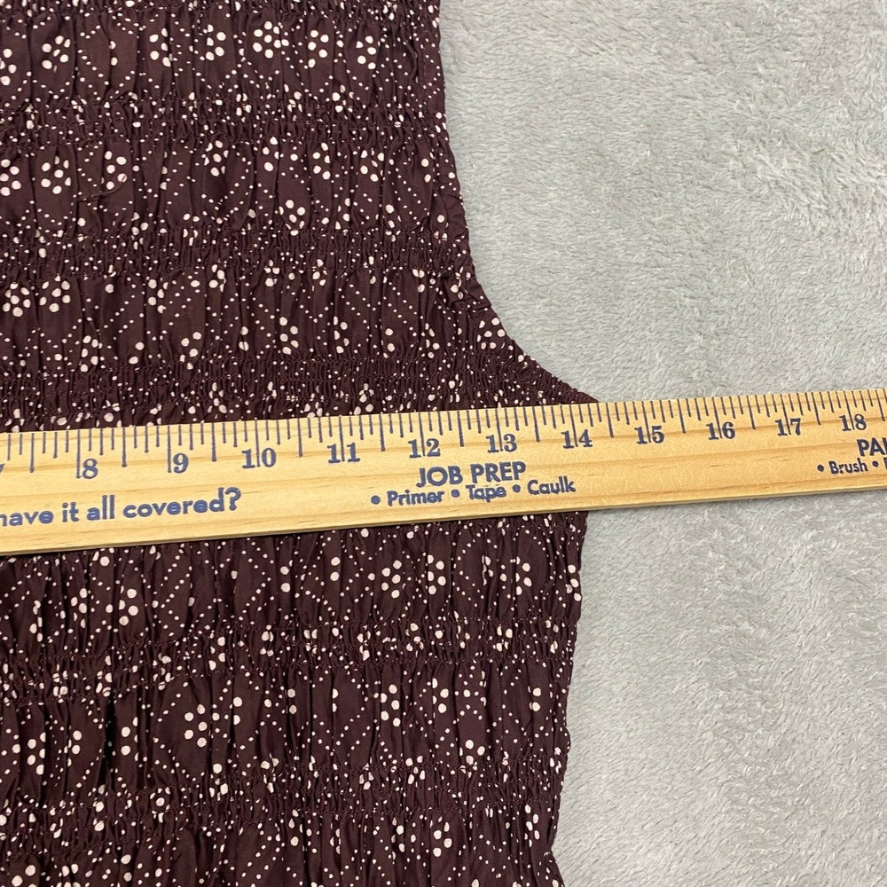 Madewell Dress Small The Melody Smocked Midi Daisy Print Dusty Plum Cotton NV483 - Picture 8 of 15